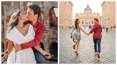 Shriya Saran shares a kiss with her husband Andrei Koscheev in Rome; fans call them 'super couple' - See photos