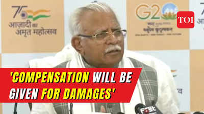 Haryana CM ML Khattar: 'Will launch a scheme to provide aid to the victims of the Nuh violence'