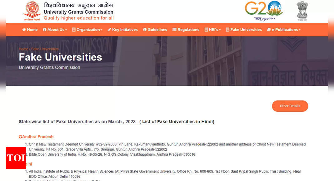 UGC releases list of ‘fake’ universities, 8 from Delhi; Check all 20 here