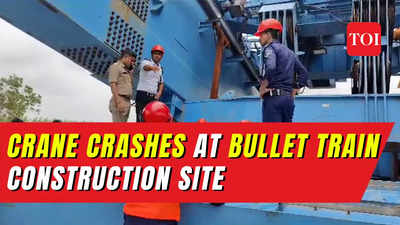 Tragic accident at Vadodara Bullet Train site: One worker killed, six injured in crane crash