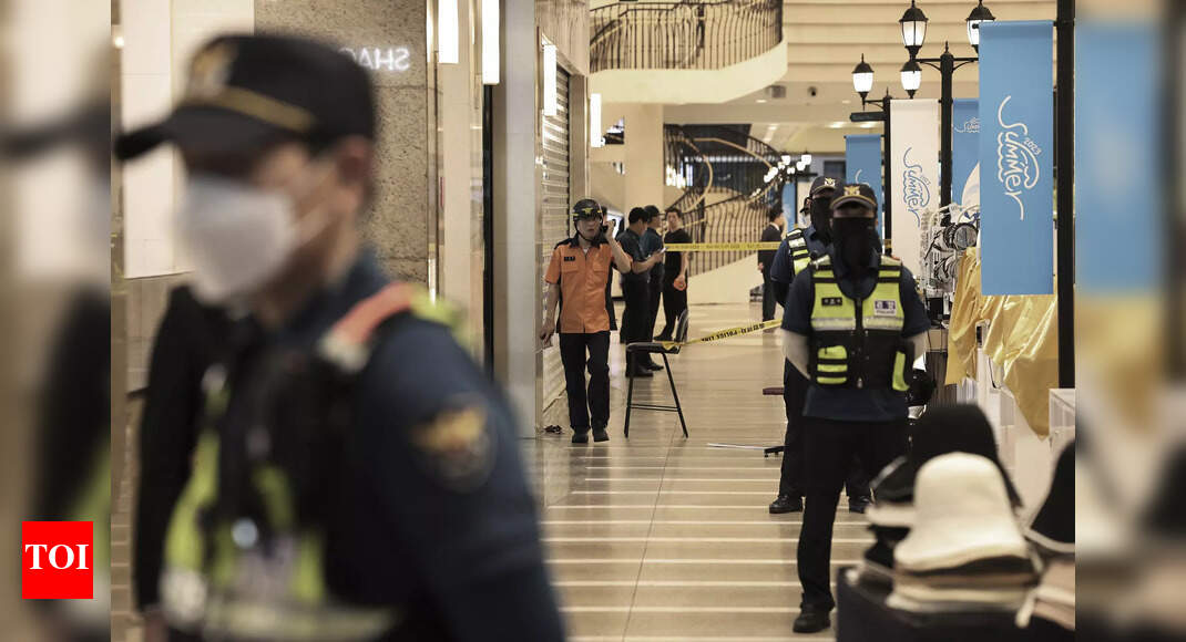 14 hurt in South Korea as man rams car into sidewalk and stabs people