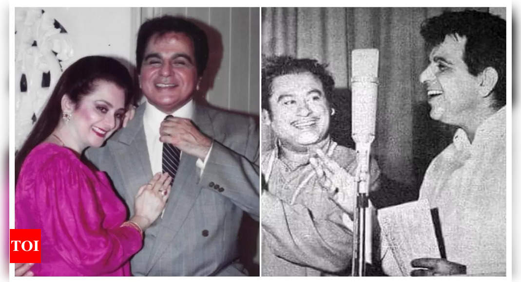 Saira Banu shares throwback photo of Kishore Kumar and Dilip Kumar as ...