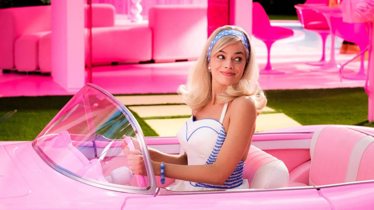 Barbie Women's White Logo Tee, Iconic Brand
