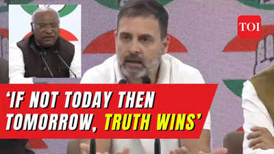 Modi surname remark: Rahul Gandhi says 'truth always wins' as SC stays conviction; Mallikarjun Kharge says party awaiting Wayanad MP's reinstatement