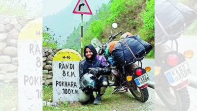 30-year-old solo hijabi biker rides past stereotypes, eyes Bengaluru-Mecca trip