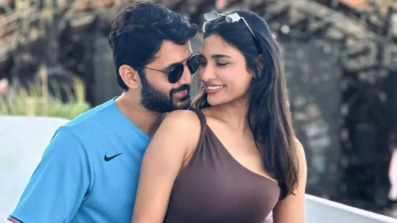 Nithiin and Shalini's adorable PDA captured in vacation snap