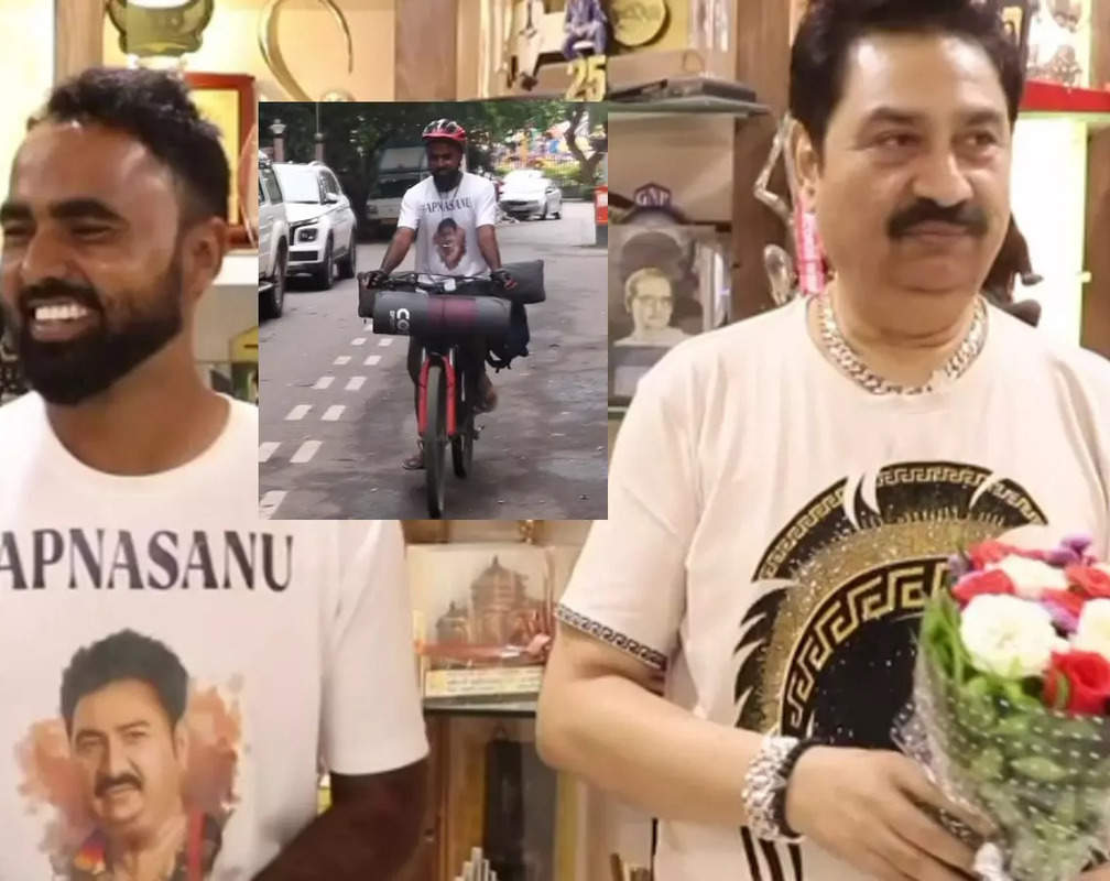 
Legendary playback Kumar Sanu expresses happiness after fan cycles 1,200 km to meet him
