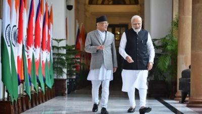 Modi reviews bilateral ties with Nepal PM