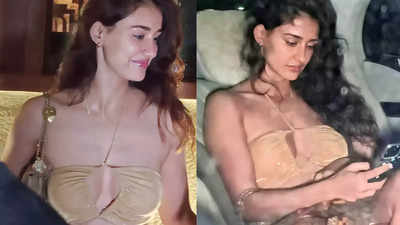 Disha Patani stuns in cut-out golden dress as she gets papped in Worli