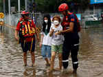 ​Typhoon Doksuri caused rivers in China to overflow, leaving residents stranded​