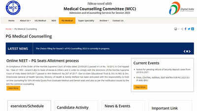 NEET PG Counselling 2023: 1st round seat allotment result for AIQ seats released on mcc.nic.in