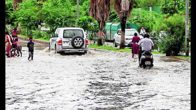 Waterlogged roads pose problems to locals