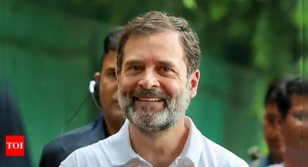 Rahul Gandhi In Parliament Rahul Gandhi Accorded Warm Welcome By Cong Opposition Mps On