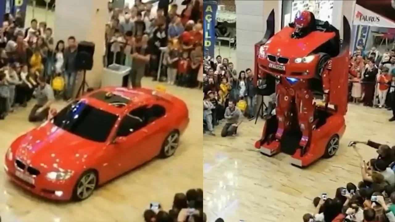 Watch: Real-life BMW Transformer! Video goes viral - Times of India