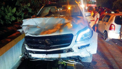 Drunk businessman driving Mercedes-Benz on wrong lane kills 3 in Goa
