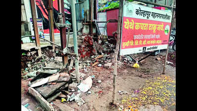 Public toilet demolished at Kolhapur’s famous Chappal line
