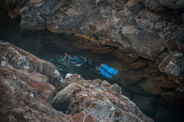 Snorkeling in Silfra Fissure