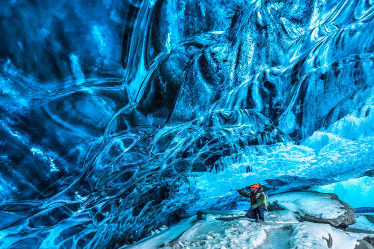 Explore the ice caves