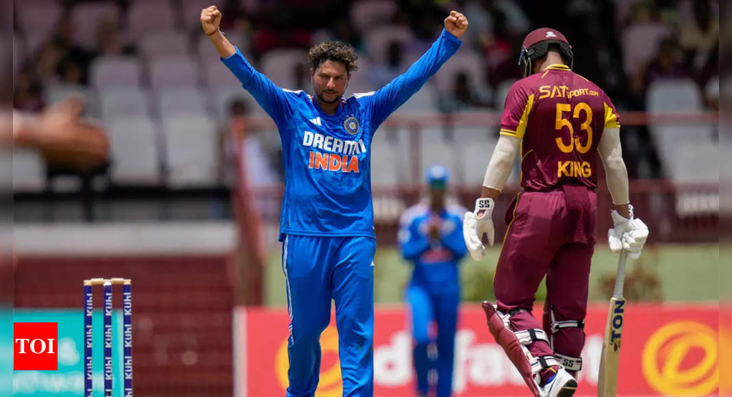 Kuldeep Yadav becomes fastest Indian bowler to complete 50 wickets in T20Is | Cricket News