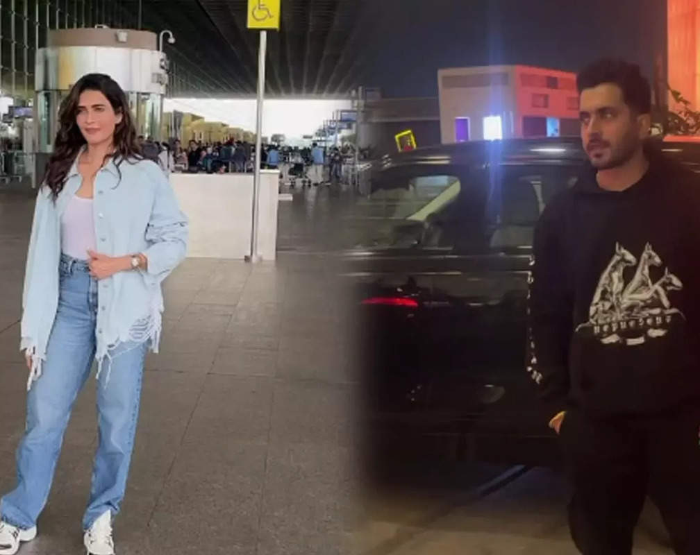 
Karishma Tanna gets spotted wearing white slang top paired with blue jean, Sunny Singh rocks comfy avatar at Mumbai airport
