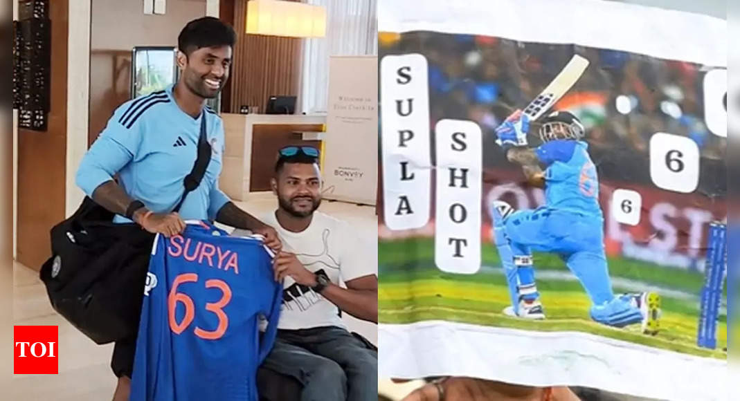 WATCH: Suryakumar Yadav greets ‘particular fan’ with treasured present after match-winning knock vs West Indies | Cricket Information – Instances of India