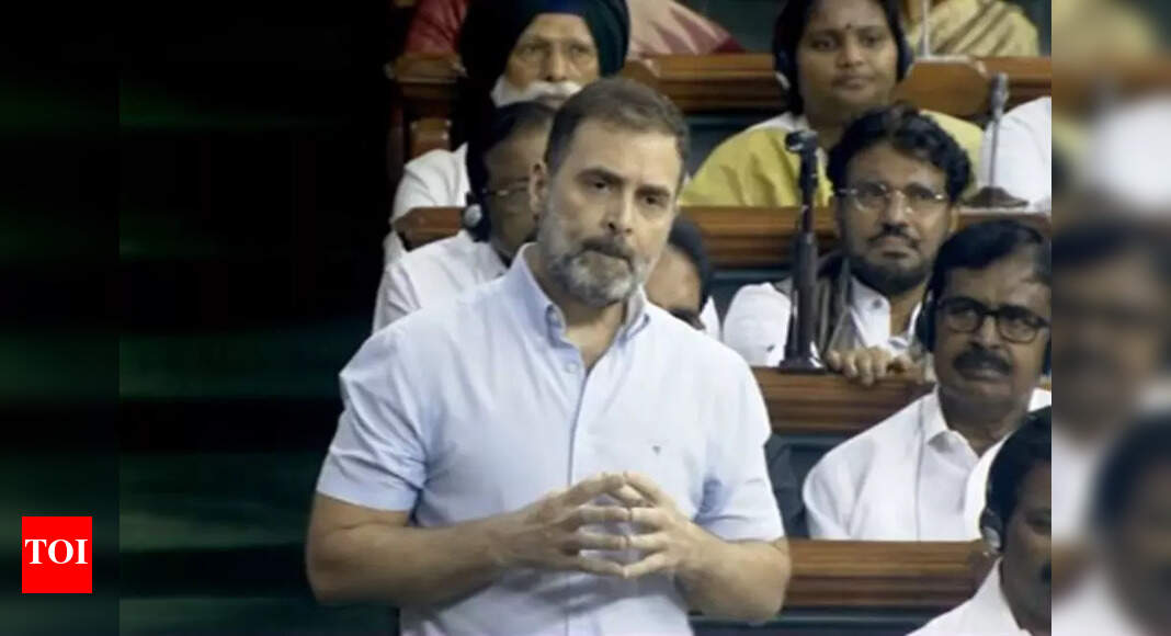 No-trust motion: What Congress Rahul Gandhi said in Lok Sabha | India ...