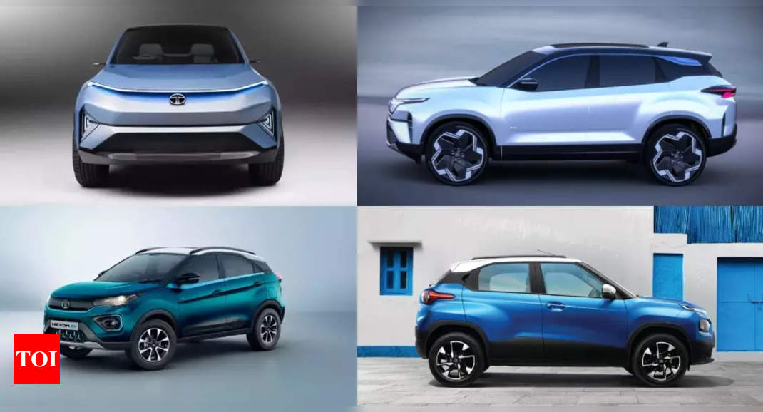 Tata Motors Plans Extensive Electric Vehicle Lineup: Nexon EV, Harrier, Punch & Curvv Set for Early 2024 Launch