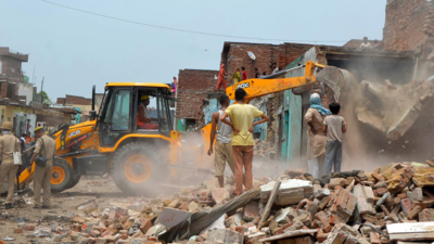 Over 100 houses ‘illegally built’ on railways land being razed near Mathura's Krishna Janmasthan