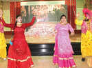 Ladies dance to the Punjabi beats