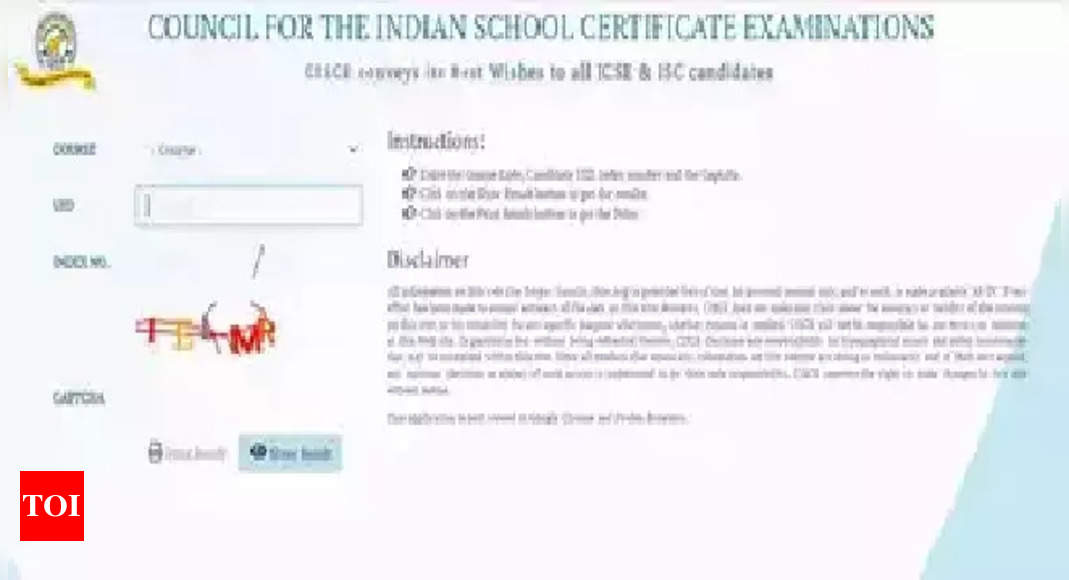 CISCE ICSE 10th Compartment Result 2023 declared on cisce.org, direct link here