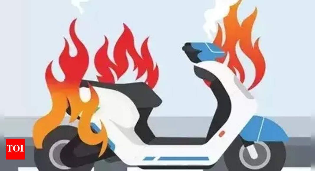 Electric scooter catches fire after battery explodes in Bihar's