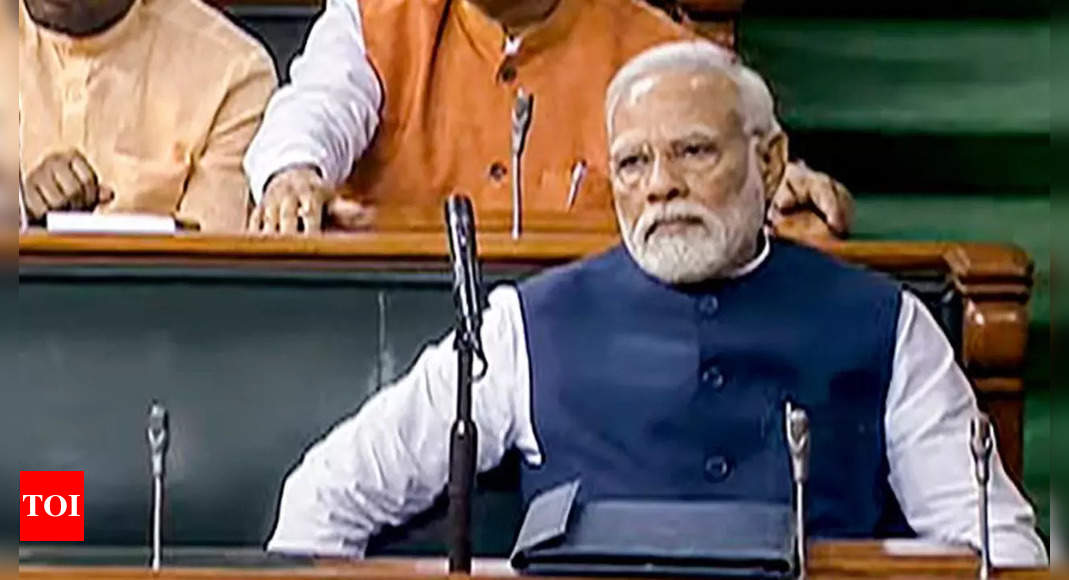 Pm Modi In Lok Sabha Pm Modi Replies To Debate On No Confidence Motion In Lok Sabha Slams 4868