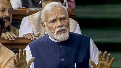 Opposition organised the fielding but we were hitting fours, sixes: PM Modi in Lok Sabha