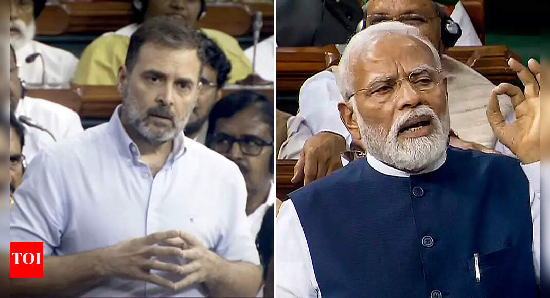 Narendra Modi News Pm Modi Targets Rahul Gandhi In Lok Sabha Speech