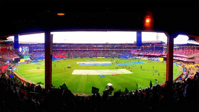 ICC World Cup 2023: Renovation works in full swing at Chinnaswamy Stadium