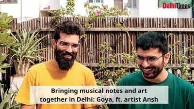 Bringing musical notes and art together in Delhi: Goya, ft. artist Ansh