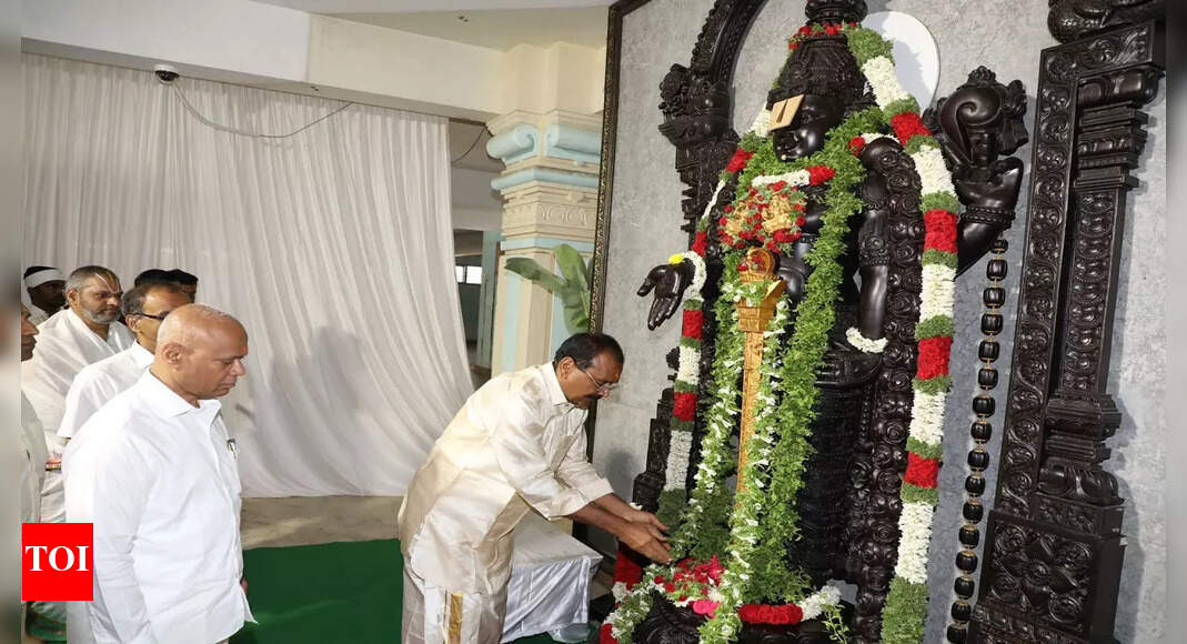 TTD chairman lays foundation stone for SV Museum development works ...