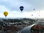 ​Bristol International Balloon Fiesta sees English city's skies awash with colourful hot air balloons​