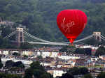 ​Bristol International Balloon Fiesta sees English city's skies awash with colourful hot air balloons​