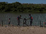 ​Asylum-seekers traverse Rio Grande into the US​