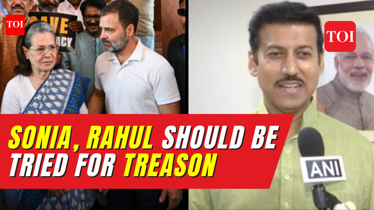 Rajyavardhan Singh Rathore: Why Sonia, Rahul Gandhi should not be tried ...