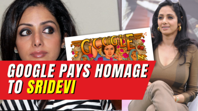 Google pays homage to late Bollywood actress Sridevi on her 60th birthday through a doodle