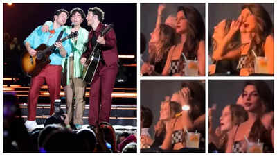Priyanka Chopra seen wiping away tears during Jonas Brothers NYC