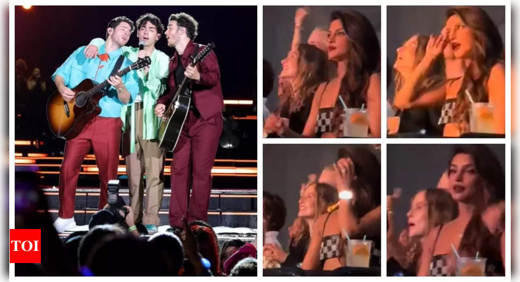 Priyanka Chopra Catches A Bra Thrown At Nick Jonas In His Concert, Waves It  Around The Crowd