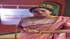 Malavika Banerjee speaks at a handloom day event in Kolkata