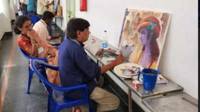 Painting is best creative life arts: AP HC Judge Justice Durga Prasada Rao
