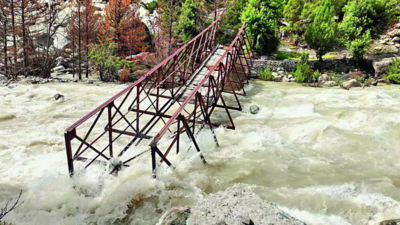 Bailey bridge linking Uttarkashi to China border collapses after heavy rain