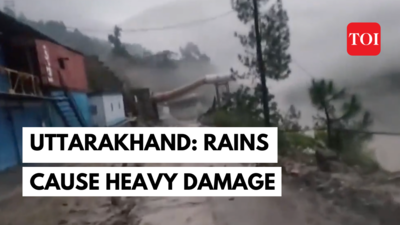 Uttarakhand: Heavy rains cause massive destruction in Pipalkoti, roads and buildings damaged