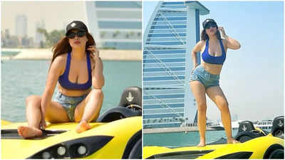 Neha Malik shares a few jaw-dropping pics from the beach vacation