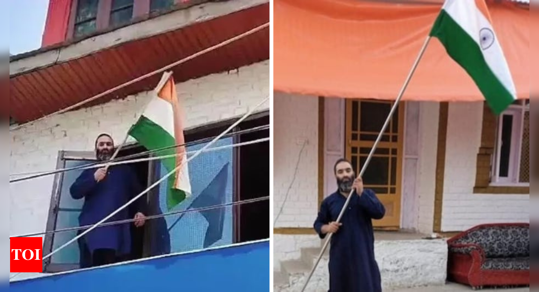 ‘Hum Hindustani hain’: Brother of terrorist Javid Mattoo hoists Tricolour at his home ahead of I-Day | India News – Times of India